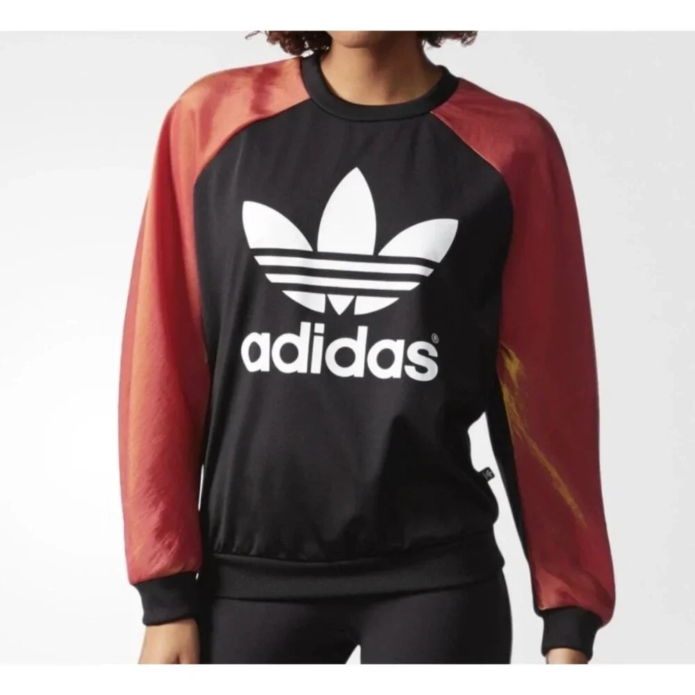 Adidas Originals Rita Ora Space Shifter Iridescent Holographic Crew Neck Size M - Picture 1 of 12
